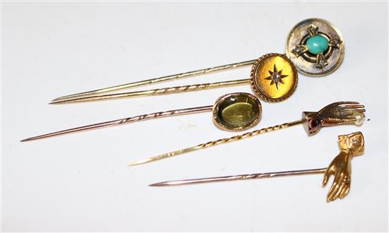5 x tie/stock pins